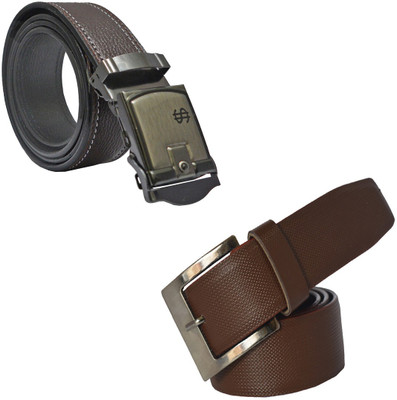 

LOOPA Men Formal Brown Synthetic Belt