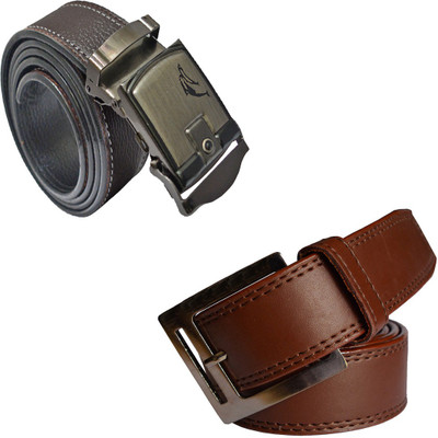 

LOOPA Men Formal Brown Synthetic Belt