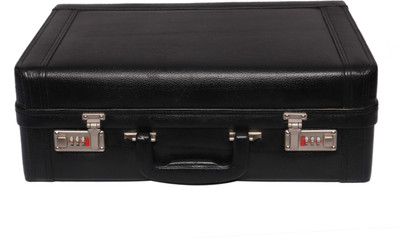 OBANI Genuine Leather Briefcase Medium Briefcase - For Men(Black)