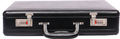

OBANI Faux Leather Expandable Briefcase Medium Briefcase - For Men(Black)