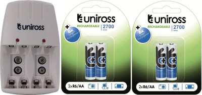 

Uniross 9v With 2700 4pl Camera Battery Charger(Multicolor)