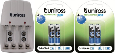 

Uniross 9v With 800 4pl Camera Battery Charger(Multicolor)