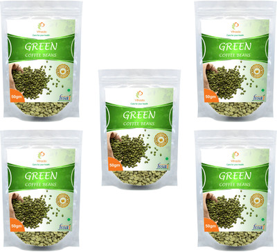 

Vihado Premium Green Coffee Beans / 100% Pure & Natural / 5 Pack of 50g Instant Coffee(5 x 50 g, Green Coffee Flavoured)