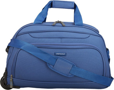 

Aristocrat DART DUFFLE TROLLY (H) 55 BLUE Duffel Strolley Bag(Blue)