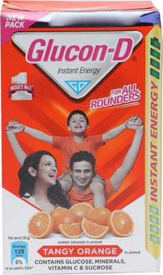 

Glucon-D Tangy Orange Energy Drink(Orange Flavored)