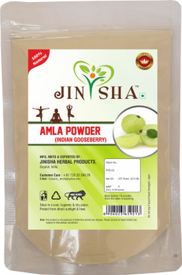 

Jinisha herbal products Natural Amla Fruit (Emblica Officinalis) Powder As Hair Vitalizer Naturally – Pack of 1 (227 Grams)(227 g)