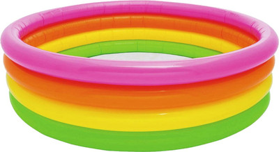 VW Intex SUNSET GLOW POOL 56441 Inflatable Swimming Pool(Multicolor)