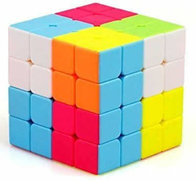 

Qiyi 4x4x4 High Speed Stickerless Cube, High Stability, Amazing Stress Reliever Cube Game, Easy Turning and Smooth Play Puzzle Toy, Multi-Color(1 Pieces)