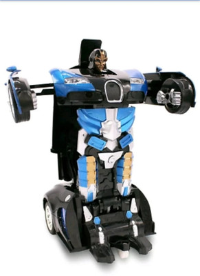 

GRYPTON Remote Controlled one Button Car To Transformer to Car Converting Bugatti Style (Multicolor)(Blue)