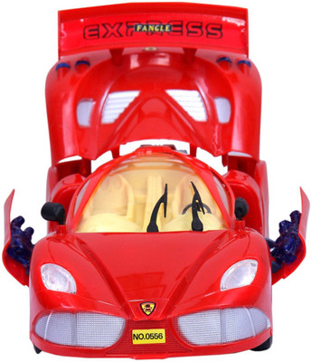 

Gear antiterrorism Car with Flashing Light & Sound for Kids, Opens Back&Side Doors(Red)