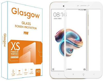 Glasgow Edge To Edge Tempered Glass for Mi Redmi 5A, Mi Redmi Go(Pack of 1)