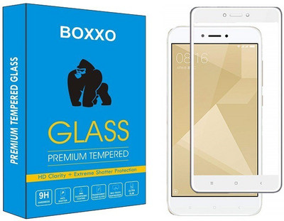 Boxxo Edge To Edge Tempered Glass for Mi Redmi 4(Pack of 1)