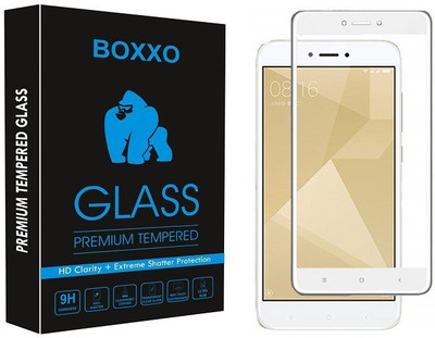 Boxxo Edge To Edge Tempered Glass for Mi Redmi 4(Pack of 1)