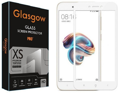 Glasgow Edge To Edge Tempered Glass for Mi Redmi 5A, Mi Redmi Go(Pack of 1)