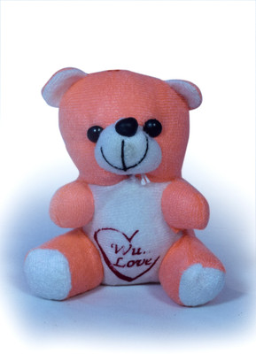 

COST TO COST Orange love teddy - 8 inch(Multicolor)