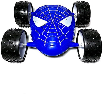 

Reyansh Collection Spider Double Sided Roll Back Car Toy for Kids-Multicolor- 1Pc(Blue)