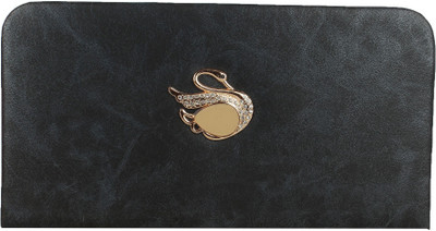 

fillincart Women Black Artificial Leather Wallet(3 Card Slots)