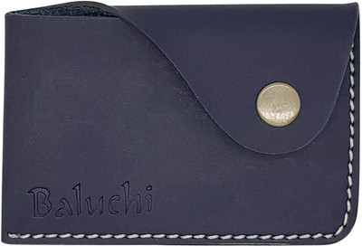 

Baluchi Men Blue Artificial Leather Card Holder(1 Card Slot)