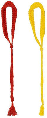 

GOELX Necklace Doris Ropes Braided Cord Colorful 3-Strand Choker Dories Combo for necklace making/designing/jewellery designing. Pack of 2 - Style 1