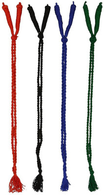 

GOELX Necklace Doris Ropes Braided Cord Colorful Thin Choker Dories Combo for necklace making/designing/jewellery designing Pack of 5
