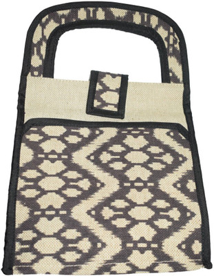 

Empower Trust Lunch Bag printed Oxford Jute style-1 Lunch Bag(Beige, Black, 10 L)