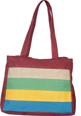 

Empower Trust Rainbow Handbag Multipurpose Bag(Maroon, Beige, Green, Yellow, Blue, 11 L)