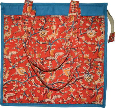 

Empower Trust Ladies Handbag Kalamkari Style-1 Multipurpose Bag(Red, Blue, 15 L)