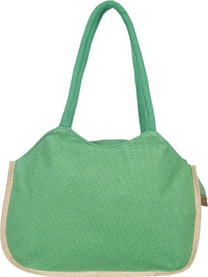 

Empower Trust Ladies Handbag normal Jute Multipurpose Bag(Green, Beige, 16 L)