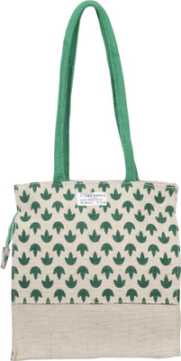 

Empower Trust Lunch Bag printed Oxford Jute Style-2 Lunch Bag(Beige, Green, 10 L)