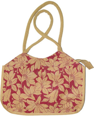 

Empower Trust Ladies Handbag normal Jute printed Multipurpose Bag(Red, Beige, 16 L)
