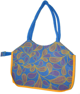 

Empower Trust Ladies Handbag normal Jute printed Multipurpose Bag(Blue, Yellow, 16 L)
