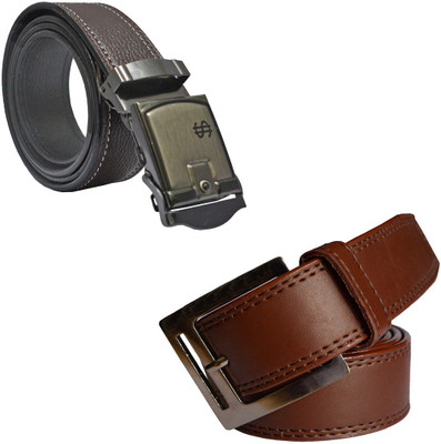 

LOOPA Men Formal Brown Synthetic Belt