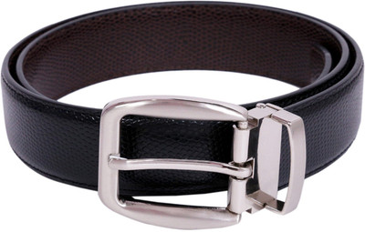 

CALVADOSS Men Party, Evening, Casual Black, Brown Artificial Leather Reversible Belt, Black & brown_3