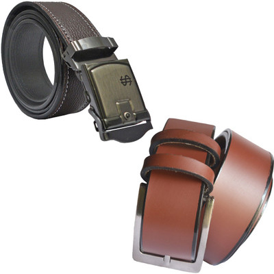 

LOOPA Men Formal Brown Synthetic Belt