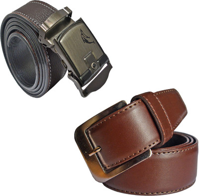 

LOOPA Men Formal Brown Synthetic Belt