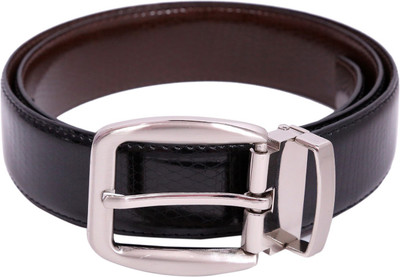 

CALVADOSS Men Party, Evening, Casual Black, Brown Artificial Leather Reversible Belt, Black & brown_2