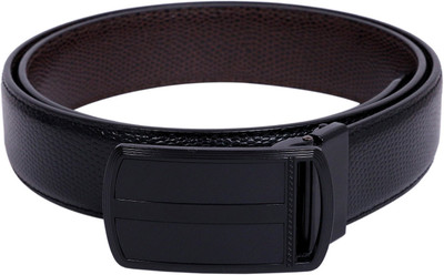 

CALVADOSS Men Party, Evening, Casual Black, Brown Artificial Leather Reversible Belt, Black & brown_3