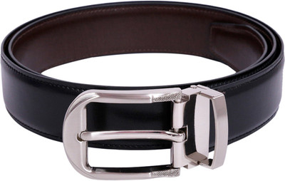 

CALVADOSS Men Party, Evening, Formal Black, Brown Artificial Leather Reversible Belt, Black & brown_1
