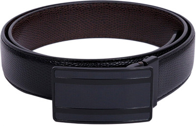 

CALVADOSS Men Party, Evening, Casual Black, Brown Artificial Leather Reversible Belt, Black & brown_3