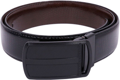 

CALVADOSS Men Party, Evening, Casual Black, Brown Artificial Leather Reversible Belt, Black & brown_2