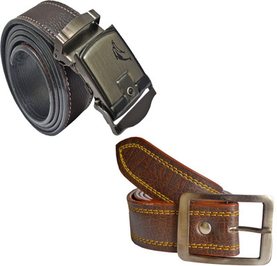

LOOPA Men Formal Brown Synthetic Belt