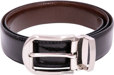 

CALVADOSS Men Party, Evening, Formal Black, Brown Artificial Leather Reversible Belt, Black & brown_2