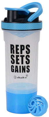 iShake shaker BRAWNY 700 ml Shaker(Pack of 1, Blue)
