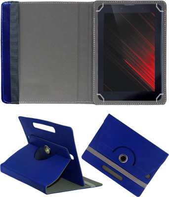 Fastway Book Cover for iBall Slide Enzo V8 7 inch(Blue, Cases with Holder)