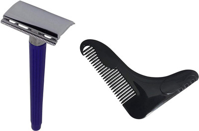 

Fully Beard Shaving Safety For Men And Boys And Beard Comb For Men And Boys(Set of 2)