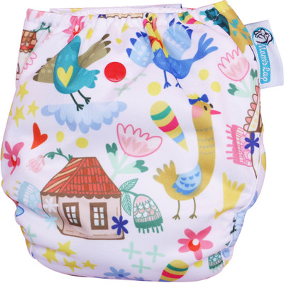 

Mom's Lap Newborn Cloth Diaper- Hippo - New Born