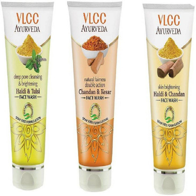 

VLCC Haldi & Chandan face wash 60ml + Haldi Tulsi Face wash 60ml + Chandan & Kesar Face wash 60ml Face Wash(180 ml)
