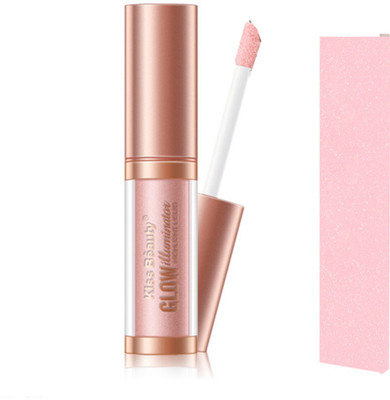 

Kiss Beauty Face Illuminator Makeup Liquid Highlighter Contour Glow Shimmer Shiny Bronzer Long Lasting Highlighter(Pink Blush)
