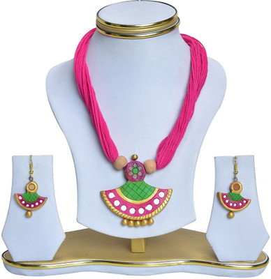Rai Collection Terracotta Red Jewellery Set(Pack of 1)