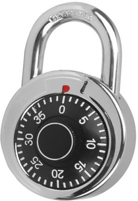 

AEC Imported Rotary Digit Combination Round Dial Security Luggage Bag Code Padlock Lock Combination Lock(Silver)